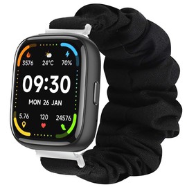 IDW17, IDW20, IDW21, IDW23, IDW25, IDW26 Smart Watch Bands, 22mm Fabric Elastic Scrunchie Elastic Watch Band Women Cute Replacement Straps Compatible with Faweio IDW26 1.83 Smart Watch, TOOBUR IDW17,
