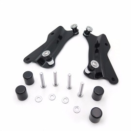 XKH- 4-point Docking Hardware Kit w/Cover Compatible with Harley Touring '14-'17 Gloss Black [B01MRKP8L7]