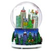 Musical New York City Christmas Snow Globe Rockefeller Center Skyline