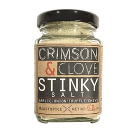 Stinky Salt (Sea Salt with garlic, onion, chive and black truffle) by Crimson and Clove