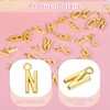 sourcing map 40Pcs Letter Charm, Alloy Letter N Initial Alphabet