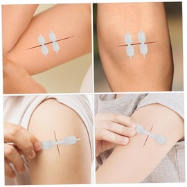 KOMBIUDA 6pcs Zip Closure Breathable Emergency Strips for Quick Care Skin-friendly Material Suitable for All Ages for Outdoor Activities