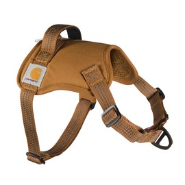 Carhartt Nylon Duck No Pull Dog Harness, Fully Adjustable Dog Harness with Quick Control Handle and Reflective Accents, Carhartt Brown, Large