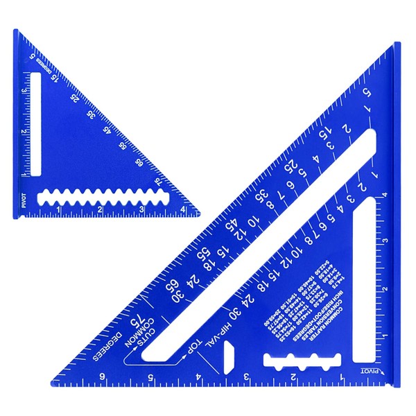 Rafter Square Carpenter 7-inch & 4-inch,Layout Tool Aluminum Alloy Metal