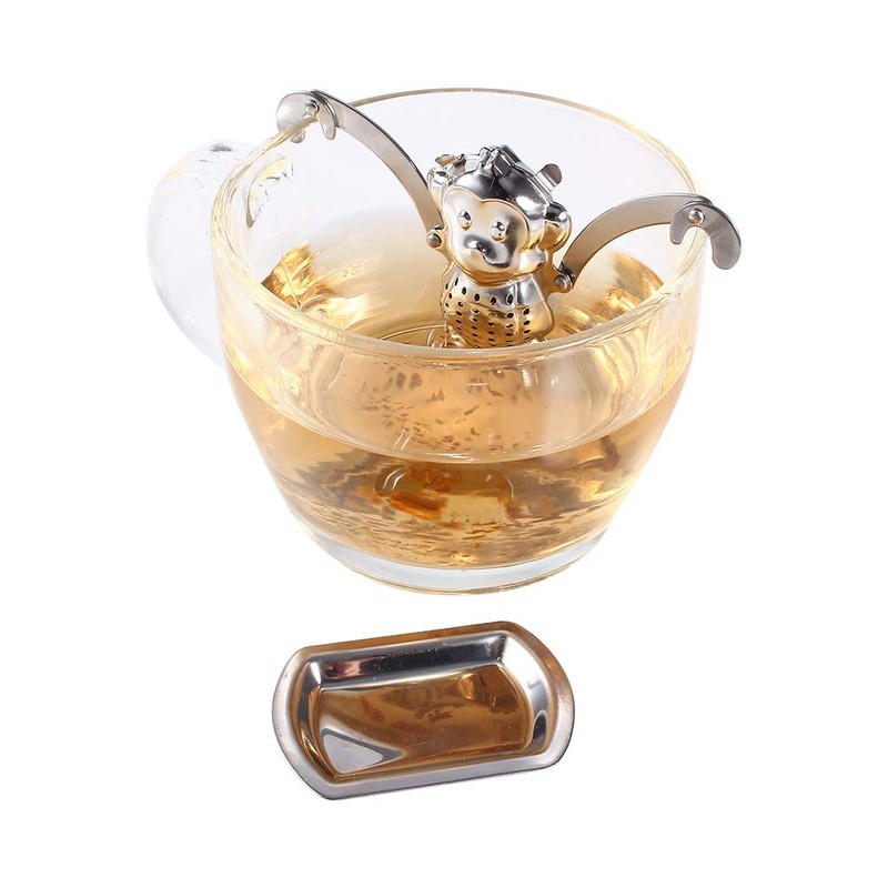 banapo Monkey Shaped Tea Leaf Infusion Stainless Steel Loose Tea