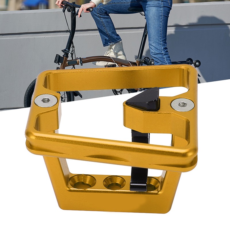 Folding Bike Front Carrier Adapter Aluminium Alloy Hollow Carved Mount