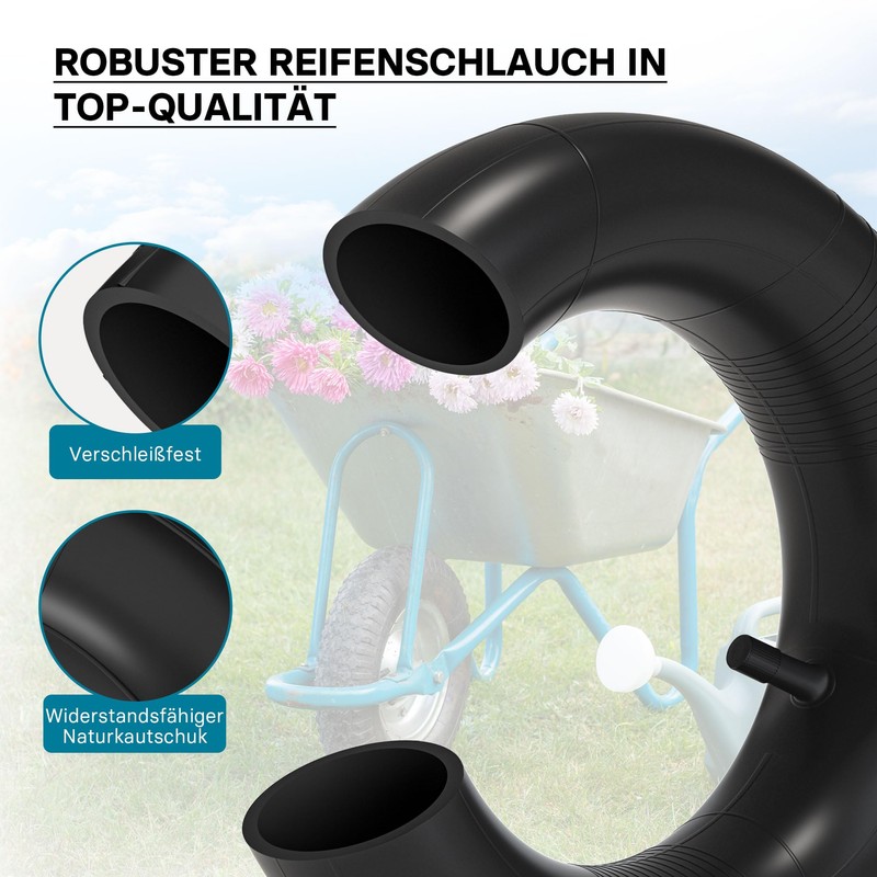 Schlauch für den Rasenmäherreifen 15x6.00-6 mit geradem Ventil Reifendecke Reifenschlauch