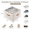 INSTY Shoe Organizer for Closet, 2 Pack Foldable Shoe Storage