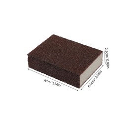 Hohopeti 5pcs Diamond Cleaning Brush Scrub Sponge for Kitchen Household Cleaning