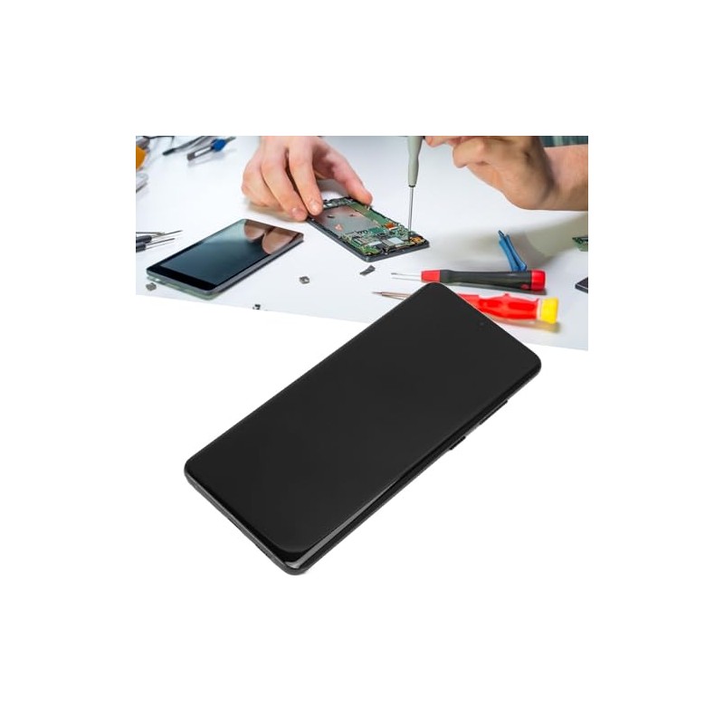 Zopsc Pantalla OLED con Marco Original para S20 Plus, Pantalla
