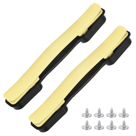 TIXIPEM Luggage Replacement Handle [2PCS] -Plastic Handle Grip Carry Strap with Screws for Suitcase & Luggage & Box Case - [Fruit Yellow-8.5IN] Flexible Strap Grip Repair Parts