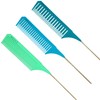 MEEKS Hair Foil Comb Set - 3 Different Sizes -