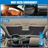 XCBYT Sun Protection Car Windscreen for Skoda Octavia 2018-2024, Thickened