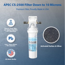 APEC Ultra High Capacity Under Sink Water Filtration System - Premium Quality US Made Filter (CS-2500)