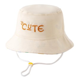 Jastore Kids Toddler Reversible Bucket Hat Baby Boys Girls Sun Hat Fishing Hat for Outdoor Activities Travel (US, Age, 2 Years, 4 Years, Cute)