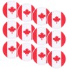 TEHAUX Canadian Flag Patch 12pcs - Round Shape 1.8 Inch
