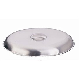 Stalwart P182 Vegetable Dish Lid, Oval, Stainless Steel, 10" Diameter