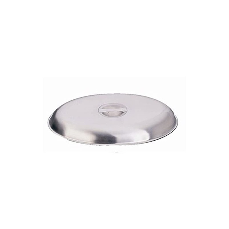 Stalwart P182 Vegetable Dish Lid, Oval, Stainless Steel, 10" Diameter