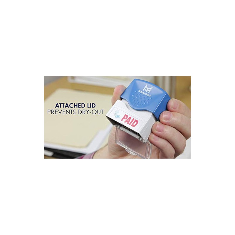 MasterMark Premium - Sello de oficina (pretintado, 2 colores)