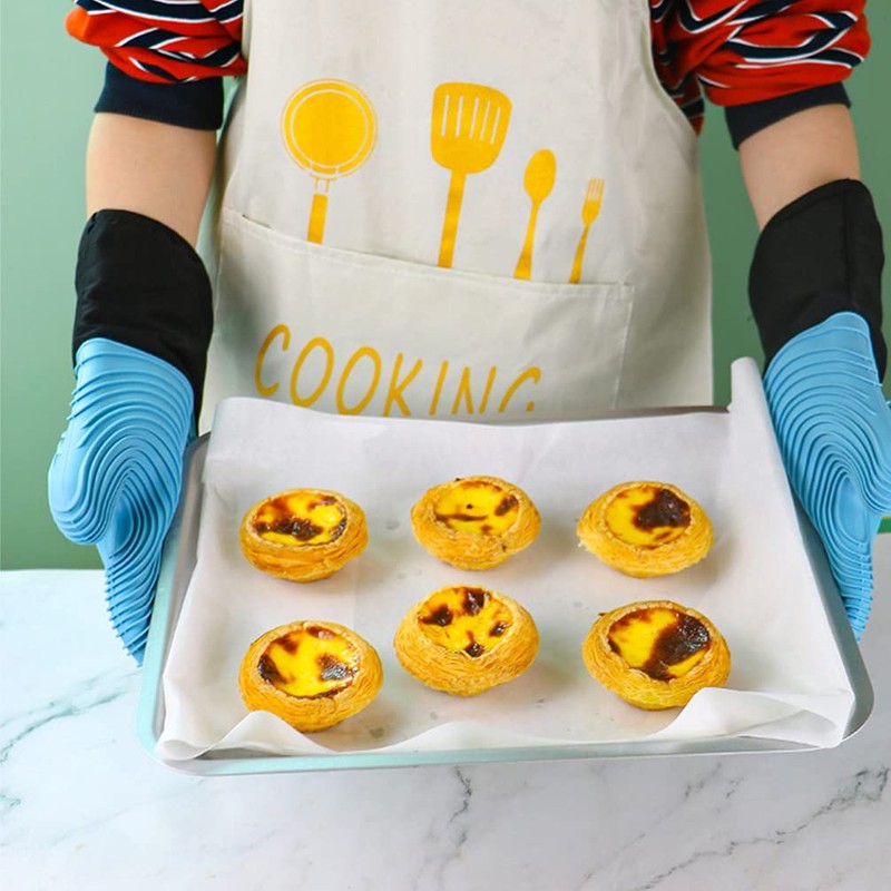 HEALLILY 1 Set 2pcs Microwave Gloves Mitts Baking mitt Bake