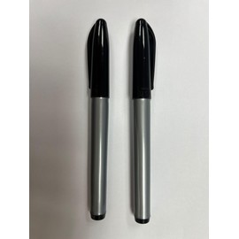 Cadie Freezer Black Permanent Markers - Fast Drying, Waterproof Labels, Chisel & Fine Point Tips, Food & Fridge Pen Set Of 2