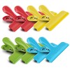 HOUSE AGAIN 8 Pack Stainless Steel Chip Bag Clips Covered