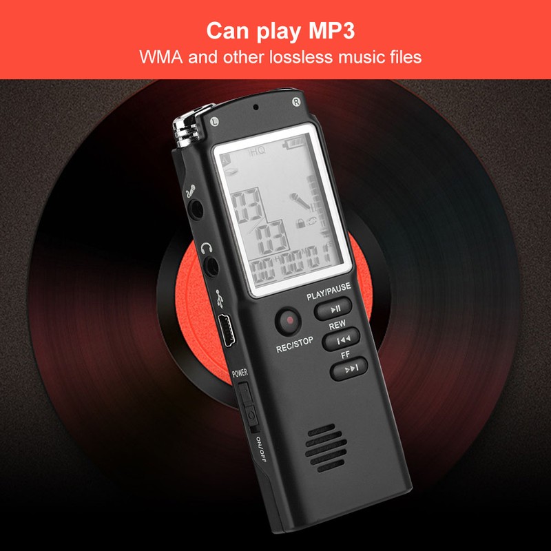 Multifunctional Voice Recorder Intelligent LCD Audio Recording Pen HD Player