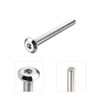 sourcing map M6 Wing Nuts Butterfly Nut Silver Tone 10pcs