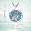 Exltoy 925 Sterling Silver Saint Jude Necklace, St Jude Miraculous