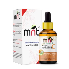 MNT Vitamin C Face Serum with Hyaluronic Acid (30ml) For Anti-Ageing, Wrinkle