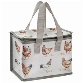 LEONARDO Lesser & Pavey Lunch Bag Chickens, Multi-Colour, 22 x 12 cm