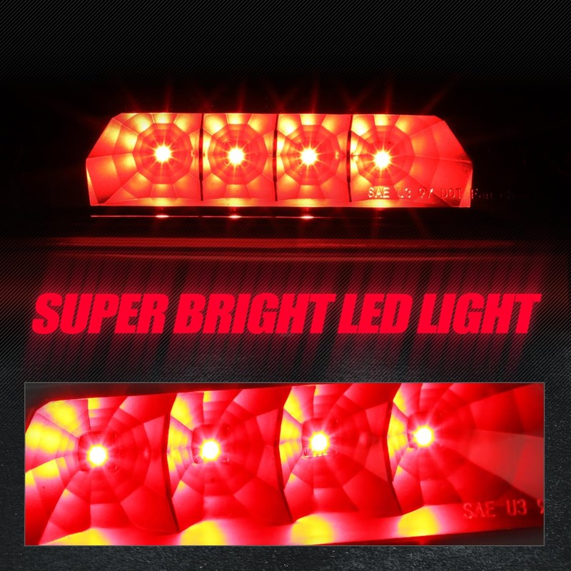 Auto Dynasty LED 3rd Third Brake Light Compatible with 1997-2001
