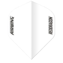 RED DRAGON Airwing Unique Moulded White Standard Dart Flight 1 Set per Pack (Total 3 Dart Flights)
