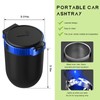 MUQIDA Car Ashtray with Lid, Auto Portable Stainless Steel Smokeless