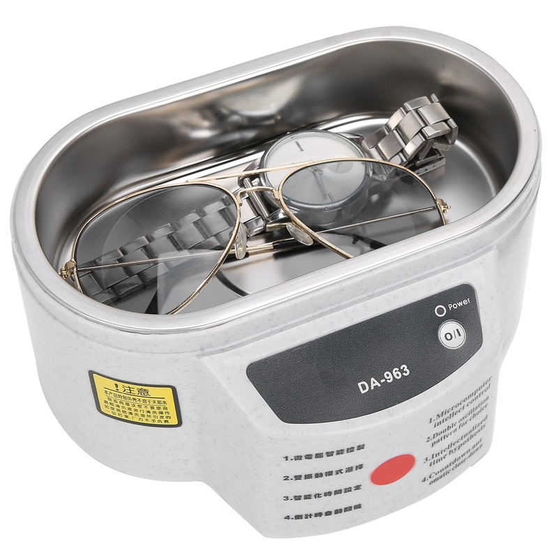 Rrofessional Dentures Ultrasonic Cleaning Machine Mini Household Eyeglasses Jewelry CleanerAU