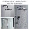 360° Universal Shower Hose Connector Shower Head Extension Shower Head