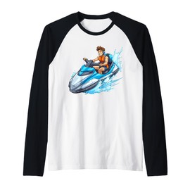 Jetski s Jetski Shirt Jetski Accessories Water Sports Raglan Baseball Tee