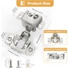 Furniware 20 Pieces 1-1/4 in Overlay Soft Close Concealed Hinge