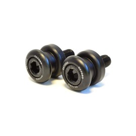 OXFORD OF729 MOTORCYCLE PADDOCK Stand Bobbins- Black M6 (1.0 thread)
