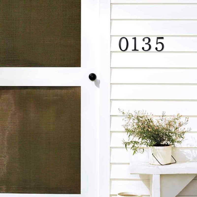 HASWARE House Number Sign 4 inch Modern Door Numbers Signage