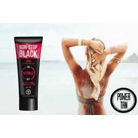 Power Tan Non-Stop Black Tingle Gelee (DHA Free) Hybrid UV Sunbed Tanning Accelerator Lotion 250ml