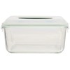 Glasslock 11.4-Cup Rectangle Handy Container,White