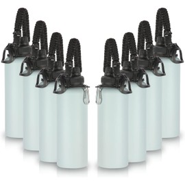 Volhoply Termo 1200 ml Acero Inoxidable Doble Pared Aislamiento al Vacío, Totalmente Antifugas con Tapa de Rosca, Correa Trenzada y Mosquetón, Ideal