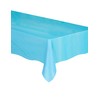 Solid Powder Blue Rectangular Plastic Table Cover (137cm x 274cm)