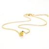SKQIR Initial Heart Necklace with Letter M，14k gold filled Tiny