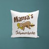 LIEBTASTISCH Kissen mit Spruch - Mama´s Schnarchecke - Faultier -