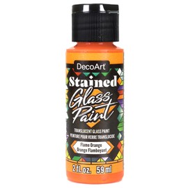 Deco Art Durchscheinende Glasmalerei-Acrylfarbe, 59 ml, Flammenorange