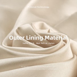 DGAZ Silk Bag Pillow Insert Shaper Fits Birkin 20/25/30/35/40, Silky Smooth Bag Insert, Luxury Handbag & Bag Shaper (BK25, Craie)