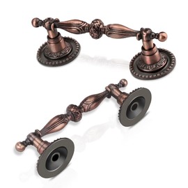 NIZADO Antique Copper Cabinet Pulls 2.5 Inch, Vintage Drawer Pulls Dresser Pulls 10 Pack, Antique Cabinet Hardware, 3 1/2 Inch Overall Length