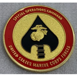 * CHALLENGE COIN UNITED STATES MARINE CORPS SPECIAL OPERATIONS COMMAND USMC
